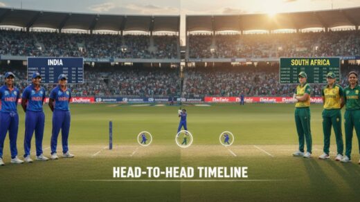 India Women's National Cricket Team Vs South Africa Women's National Cricket Team Timeline