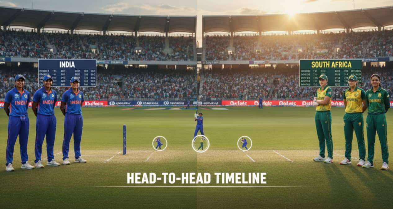 India Women's National Cricket Team Vs South Africa Women's National Cricket Team Timeline
